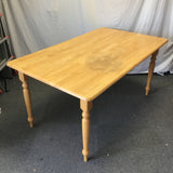 Modern Farmhouse Solid Tropical Wood Dining Table