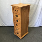 Modern Solid Pine 6-Drawer Lingerie Chest