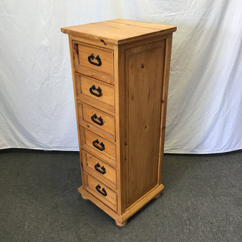 Modern Solid Pine 6-Drawer Lingerie Chest