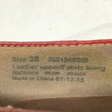 Dansko "Matilda" Red Vegan Leather Blockheel Mary Janes