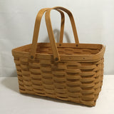 2001 Longaberger Woven Solid Maple Picnic Basket