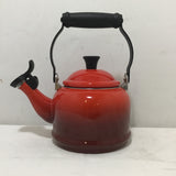 Le Creuset Red Enameled Steel 1.1L Demi Kettle