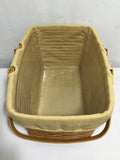 2001 Longaberger Woven Solid Maple Picnic Basket