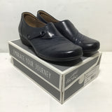 Dansko "Franny" Navy Leather Blockheel Loafers