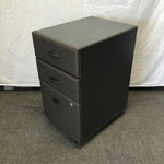 Bush "Studio C" Grey Laminate Rolling 3-Drawer Filing Cabinet