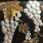Retired Mackenzie Childs Black Grape Tray
