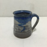 Locally Made David Kingsbury Blue & Grey Ceramic Mug