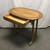 Vintage Solid Pine Spindle Side Table