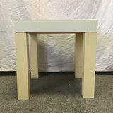 Vintage 70's Plastic Checkers/Chess Gaming End Table