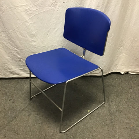 Vintage Steelcase Blue Resin Office Chair