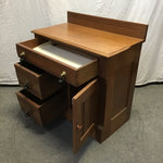 Antique Late 1800's Craftsman Solid Maple 3-Drawer Washstand