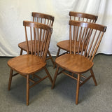 5pc Modern Farmhouse Solid Tropical Wood Dining Set