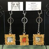 Lambs Wing Gold-Framed Art Print Keychain