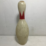 Vintage Brunswick Red Crown Wooden Bowling Pin