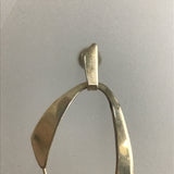 Vintage Modernist TT Sterling Silver Earrings