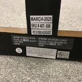 Contemporary Crate & Barrel "Fleming" Antiqued Brass Floor Lamp