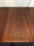 Vintage Mahogany Veneer Drop-Leaf Expanding Dining Table
