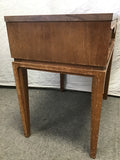 Vintage MCM Basic-Witz Walnut Veneer & Laminate Top 1-Drawer Night Stand