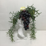 Frankie Nolan Victorian Bust w/ Grapes & White Flowers