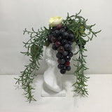 Frankie Nolan Victorian Bust w/ Grapes & White Flowers