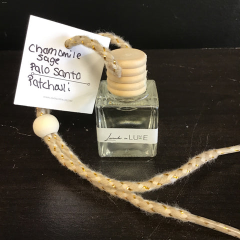 Lavender in Luxe Chamomile, Sage, Palo Santo, & Patchouli Car Diffuser