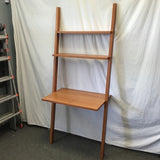 Contemporary Century House "Linden" Cherry 3-Tier Leaning Ladder Desk