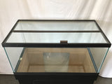 2pc PetSmart 45 Gallon Aquarium & Black Laminate Stand Set