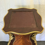 Pair of Tall Mahogany Veneer 2-Tier Plant Stands