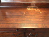 Craftsman Walnut Veneer 8-Drawer Dresser & Mirror