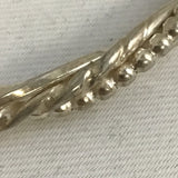 Vintage Sterling Silver Triple Twist Bangle Bracelet