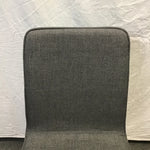 Contemporary Grey Upholstered & Chrome Accent Chair