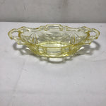 Vintage Indiana Glass Yellow Glass Pickle Bowl