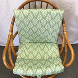 Vintage Boho Rattan Swivel Accent Chair