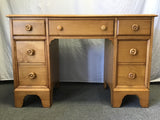 Vintage Craftsman Solid Cherry Kneehole Desk & Chair Set
