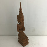 Hand Carved Solid Teak Buddha Statue