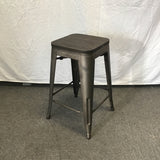 Single Modern Industrial UrbanMod Metal & Oak Counter Stool