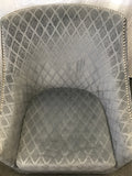 Modern Emerald Home "Kismet" Graphite Armchair