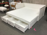 Contemporary IKEA White HEMNES Twin Trundle Day Bed