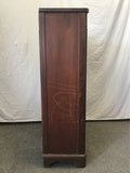 Vintage Mahogany Veneer 4-Tier 1-Drawer Shelf