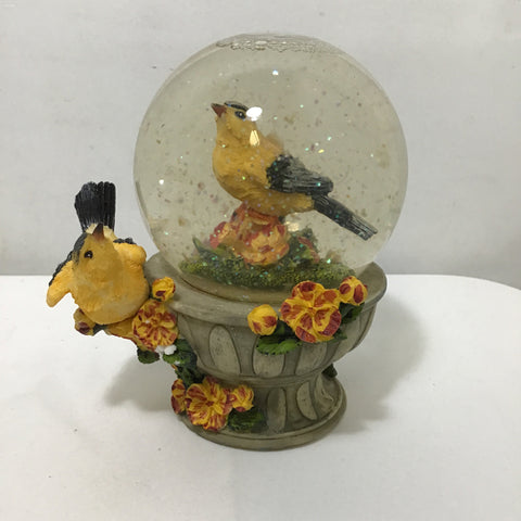 Vintage Goldfinch Water Globe
