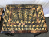 2pc Faux-Tortoise Shell Nesting Tables