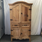 Vintage Solid Pine Armoire