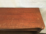 Vintage Mahogany Veneer 4-Tier 1-Drawer Shelf