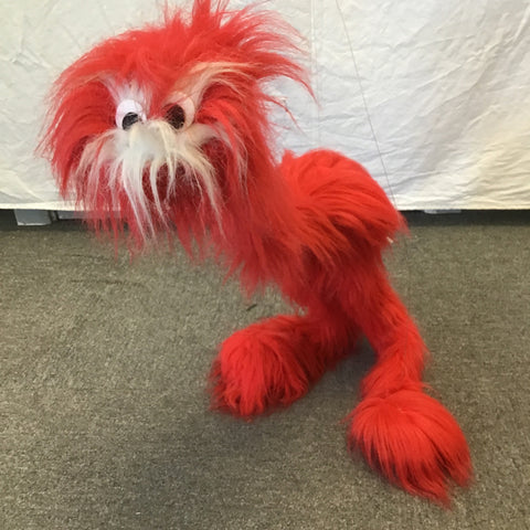 Vintage Great American Fun Corp. Red Fuzzy Bird Marionette