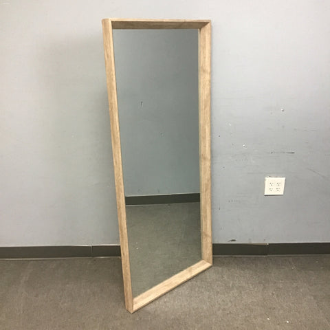 Contemporary Rustic Wood-Framed Full-Length "Leaner" Mirror