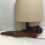 Vintage Cypress Driftwood Table Lamp