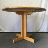 Modern Solid Tropical Wood Drop-Leaf Dining Table