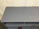 Upcycled Vintage Blue-Painted 4-Drawer Dresser