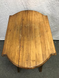 Vintage Carved Mahogany 2-Tier Accent Table