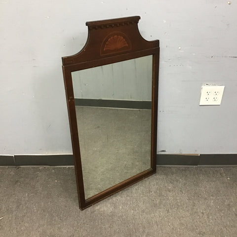 Vintage Dark-Stained Mahogany Mirror